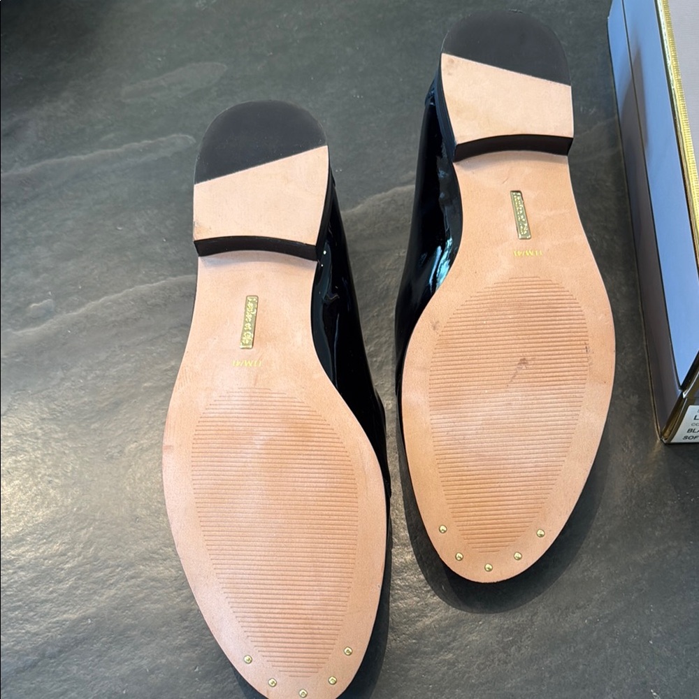 Louise et Cie Black Patent Penny Loafers - Picture 2 of 5